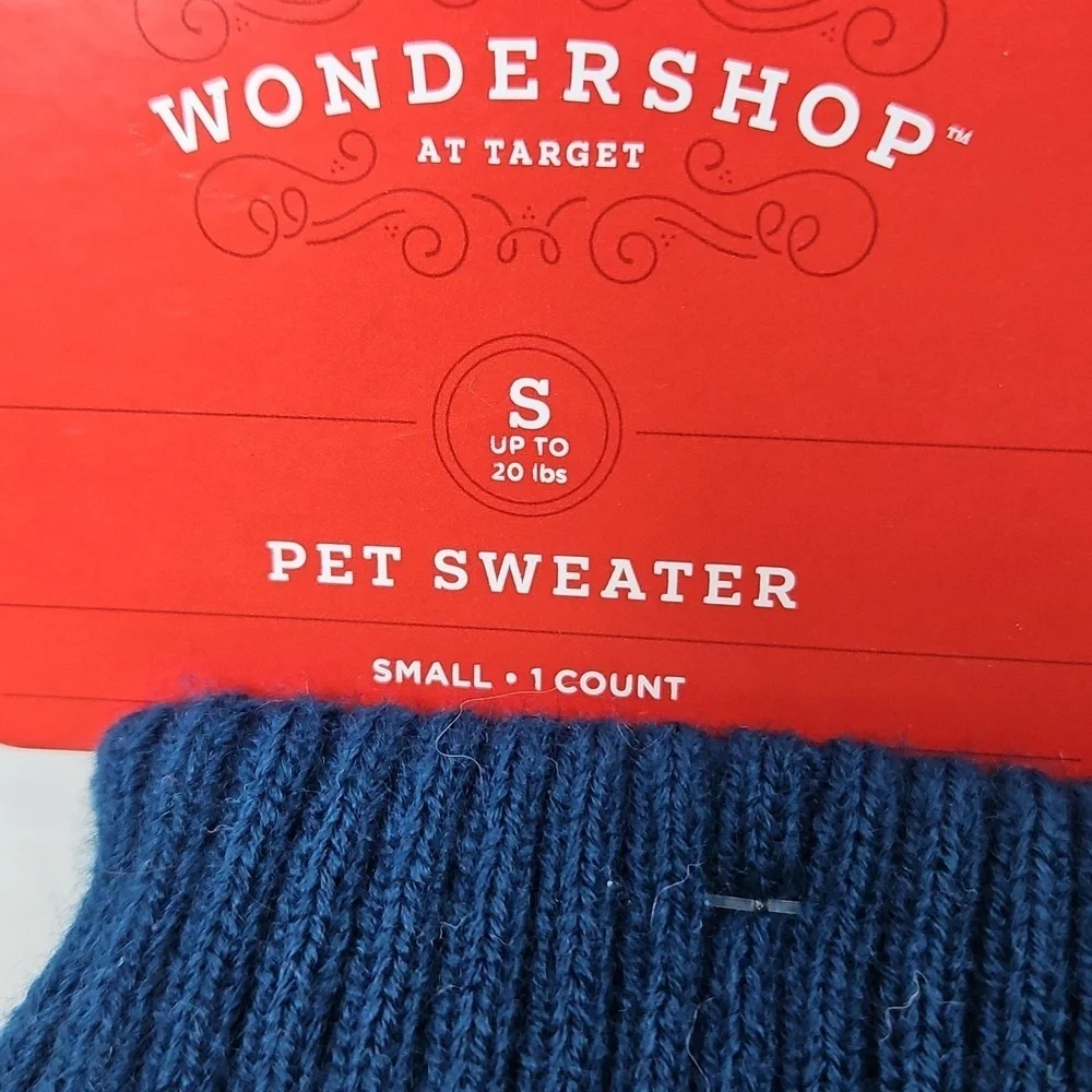 Wondershop Target Holiday Winter Sweater Sz Small Cats Dogs Up To 20lbs New NWT